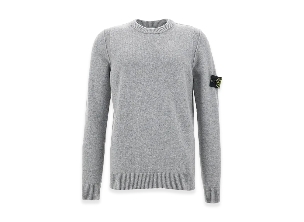Stone Island Logo Badge Sweater "Gray"