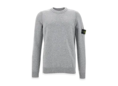 Stone Island Logo Badge Sweater "Gray"
