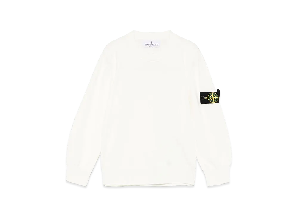 Stone Island Kids Sweaters "White"