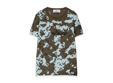 Stone Island Kids Camo T-Shirt "Green"