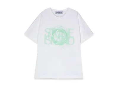 Stone Island Kids T-Shirt Logo "White"