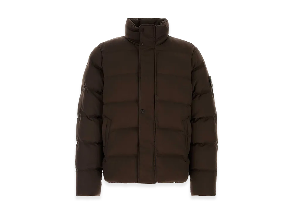 Stone Island Wool Down Jacket "Brown"