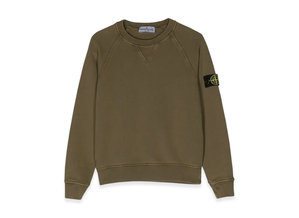 Stone Island Kids Crewneck Sweatshirt "Green"