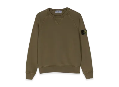 Stone Island Kids Crewneck Sweatshirt "Green"