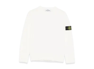 Stone Island Kids Sweater "White"