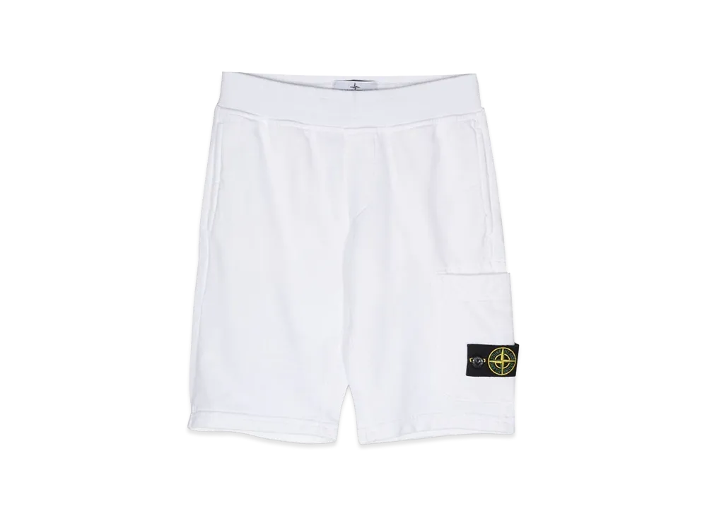 Stone Island Kids Bermuda Sweatshirt "White"