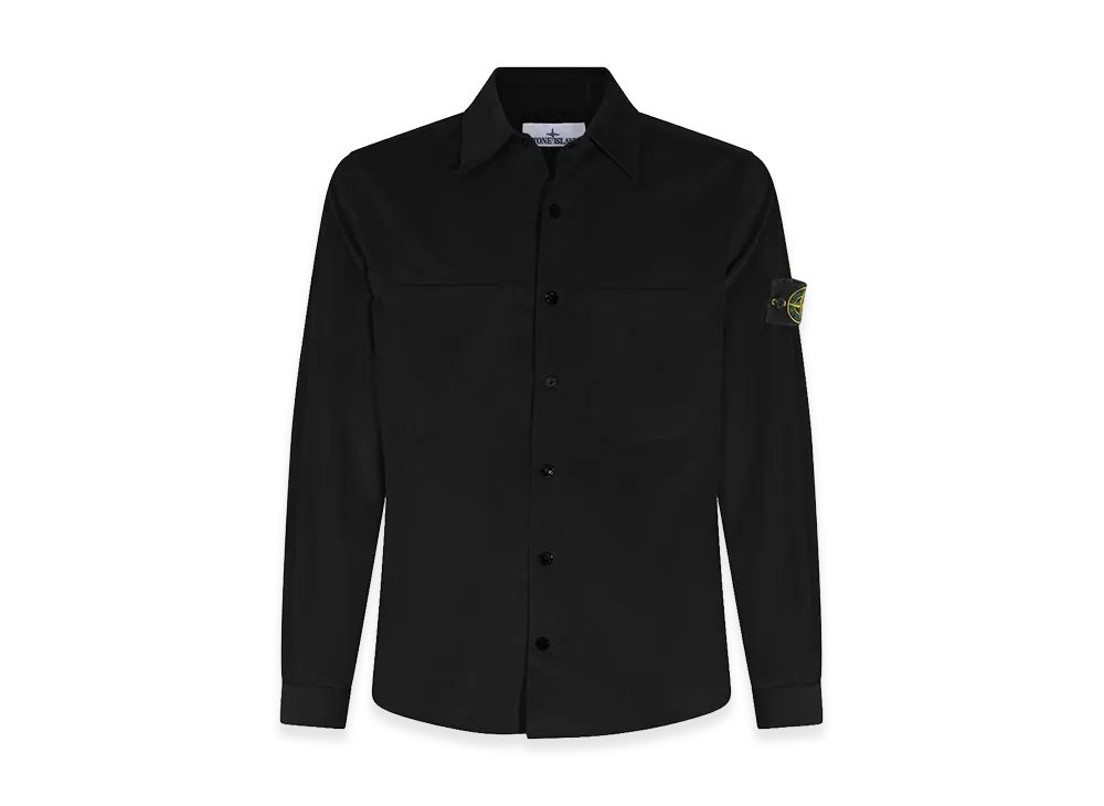 Stone Island Cotton Corduroy Overshirt "Black"