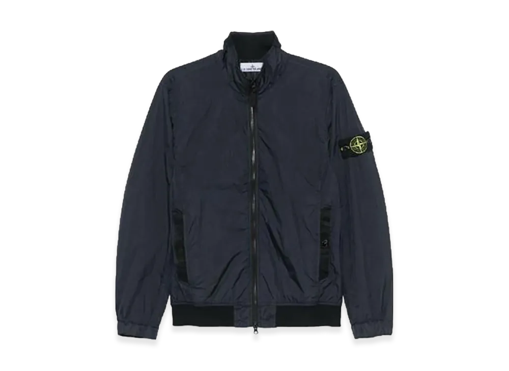Stone Island Ruffled Effect Down Jacket "Blue"