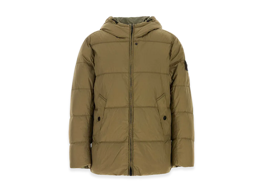 Stone Island Nylon Down Jacket "Army Green"
