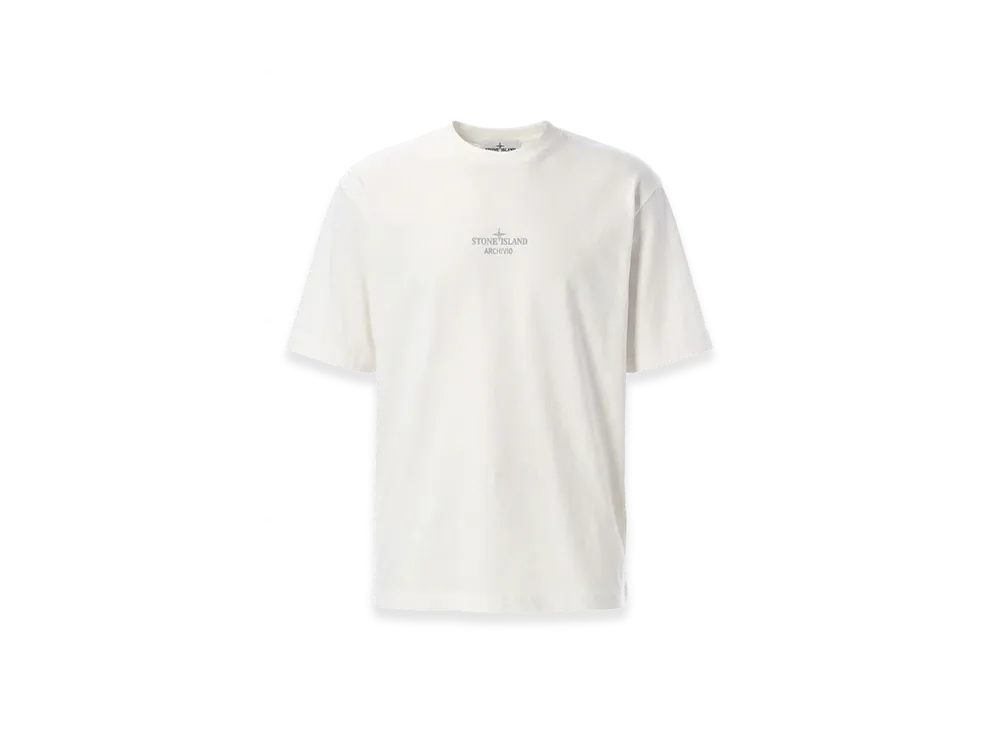 Stone Island Regular Fit T-Shirt with archivio Print "White"