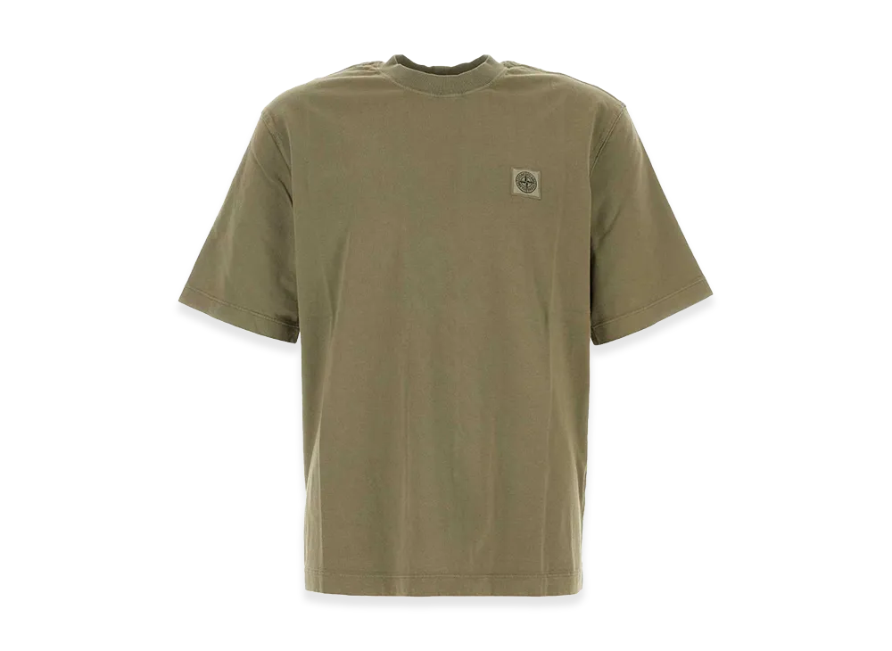 Stone Island Cotton T-Shirt "Olive Green"