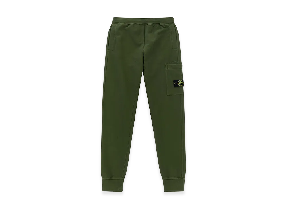 Stone Island Kids badge Logo Cargo Joggers "Green"