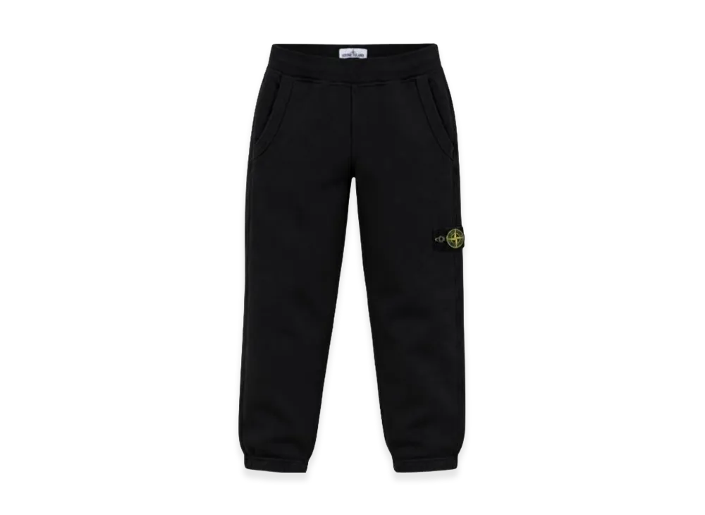 Stone Island Kids badge Logo Cargo Joggers "Black"