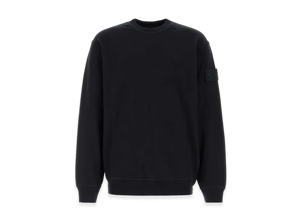 Stone Island Stretch Cotton Sweatshirt "Blue/Black"