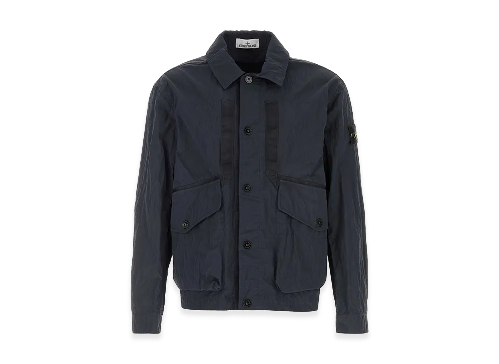 Stone Island Nylon Windbreaker "Dark Blue"