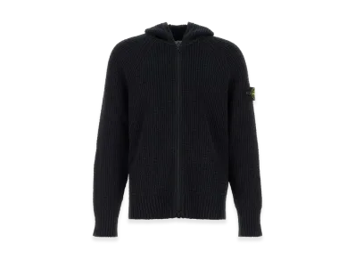 Stone Island Cotton Blend Sweatshirt "Black/Midnight Blue"