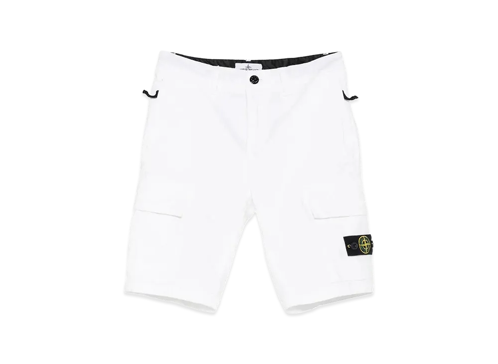Stone Island Bermuda Shorts with Logo "White"