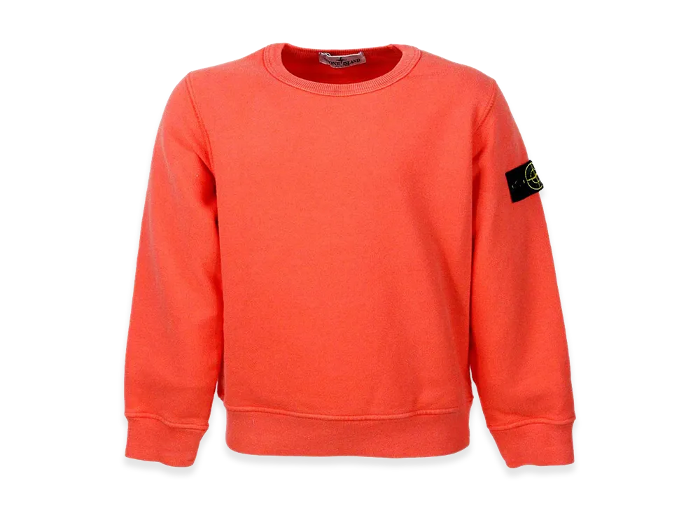 Stone Island Cotton Sweatshirt "Orange"