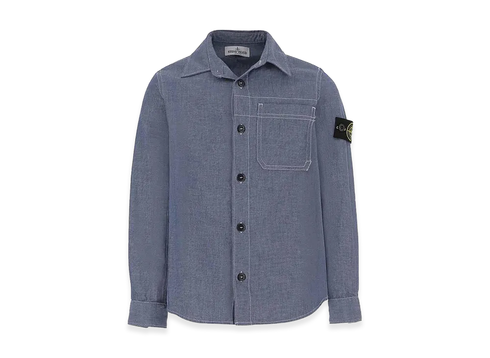 Stone Island Shirt with Application "Blue"