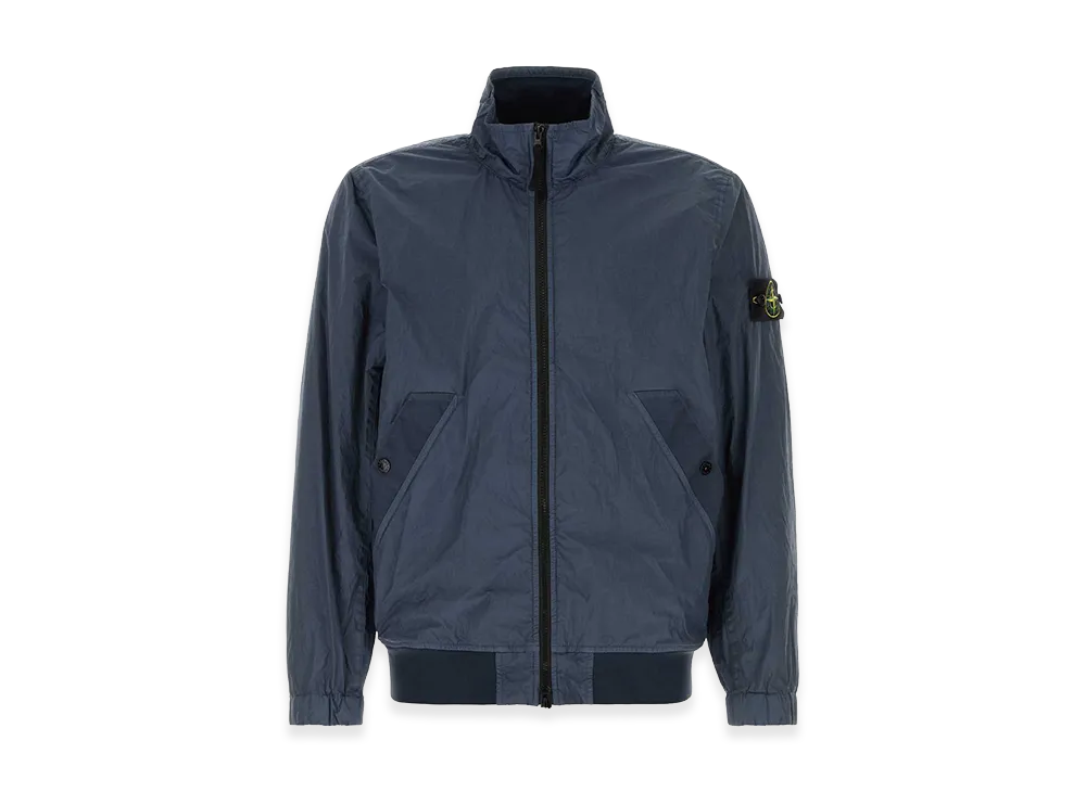 Stone Island Nylon Bomber Jacket "Navy Blue"