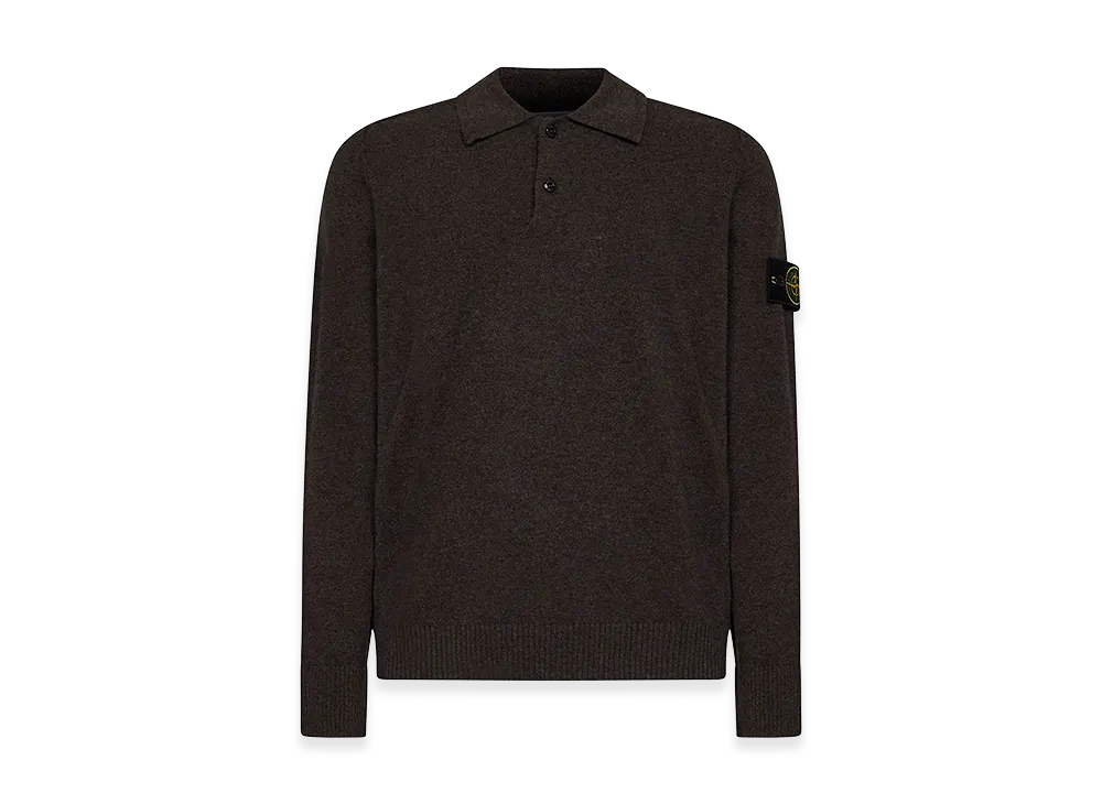 Stone Island badge Polo Shirt "Brown"