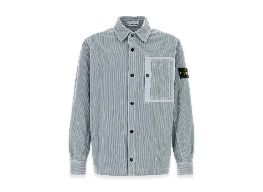 Stone Island Corduroy Shirt "Light Blue/Powder Blue"