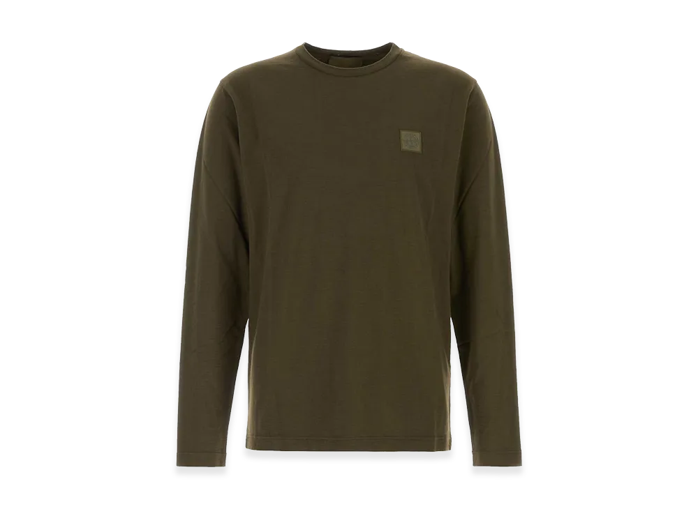 Stone Island Cotton T-Shirt "Olive Green"