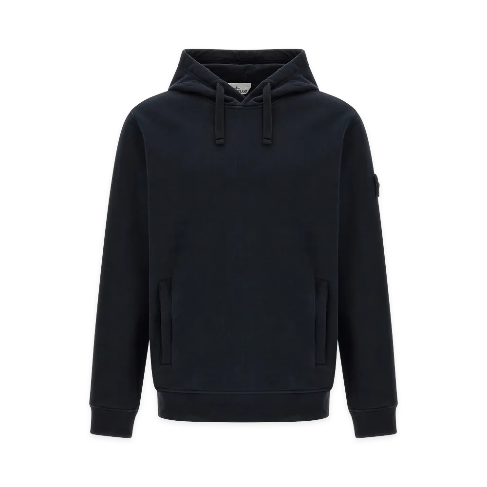 Stone Island Badge Hoodie "Blue"