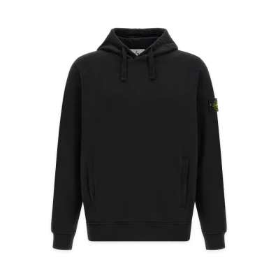 Stone Island Badge Hoodie "Black"