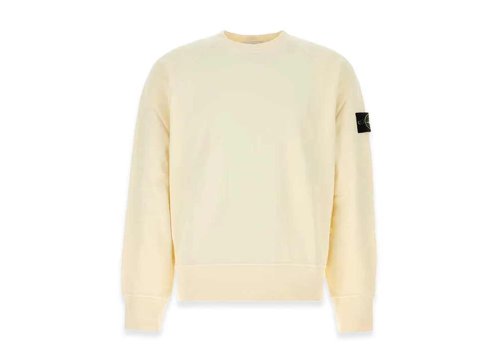 Stone Island Cotton Sweatshirt "White/Ivory"