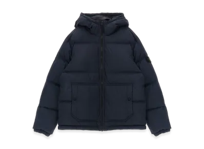 Stone Island Kids badge Down Jacket "Blue"