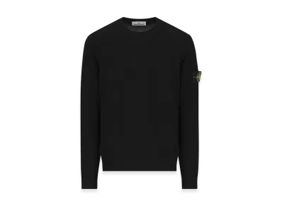 Stone Island badge Sweater "Black"
