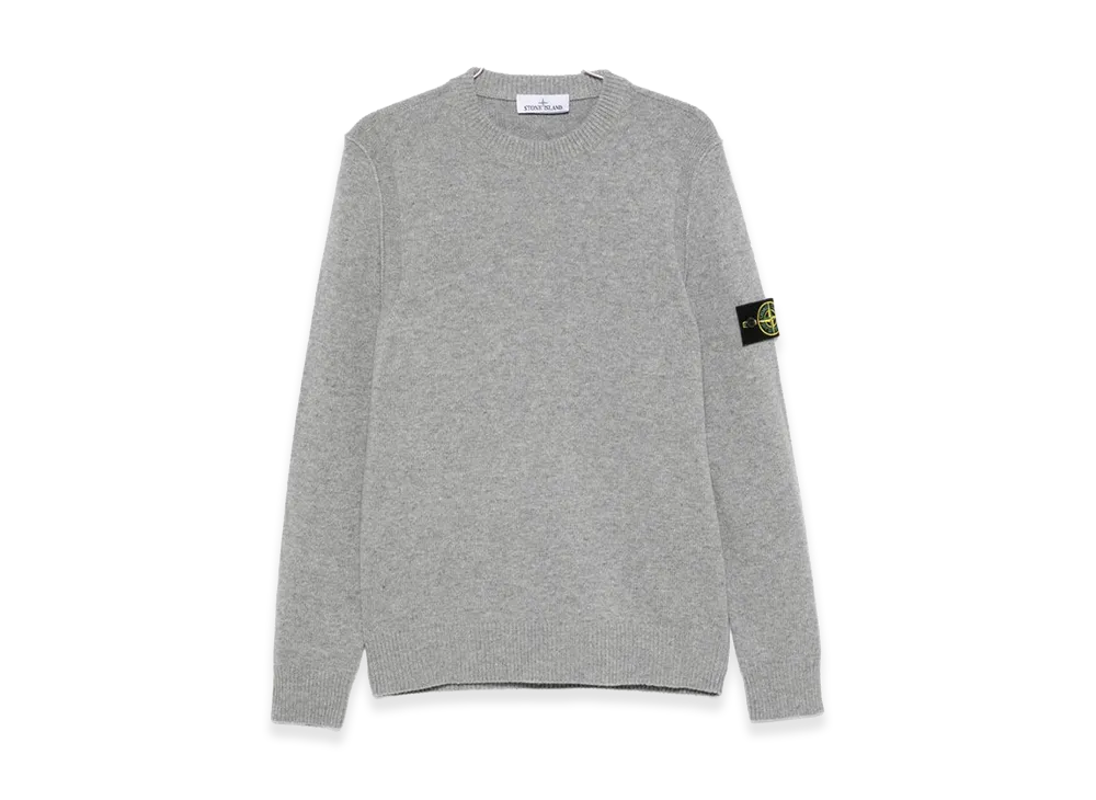 Stone Island Crew-Neck Sweater With Logo "Grey"
