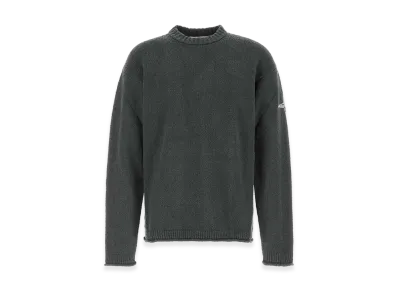 Stone Island Stretch Cotton Blend Sweater "Black/Dark Grey"