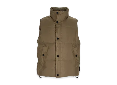 Stone Island Wind-Resistant Down Vest with Anti-Drop "Military Green"