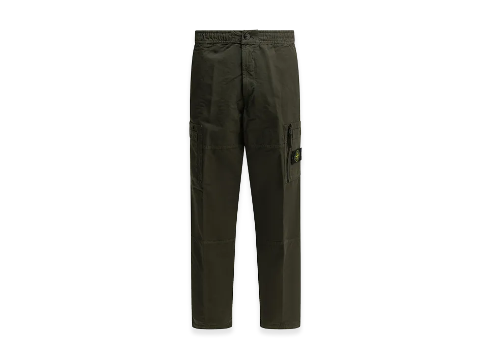 Stone Island Organic Cotton Ripstop Cargo Pants "Green"