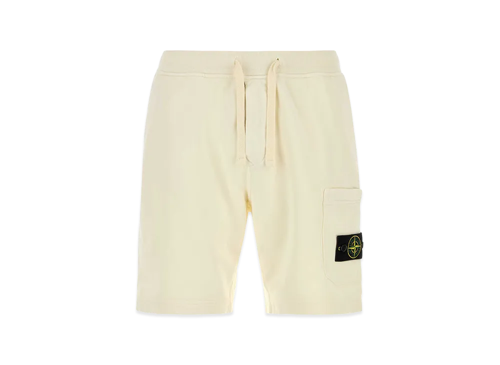 Stone Island Cotton Bermuda Shorts "White/Ivory"