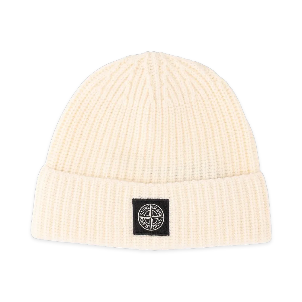 Stone Island Geelong Rws Wool Beanie "White"