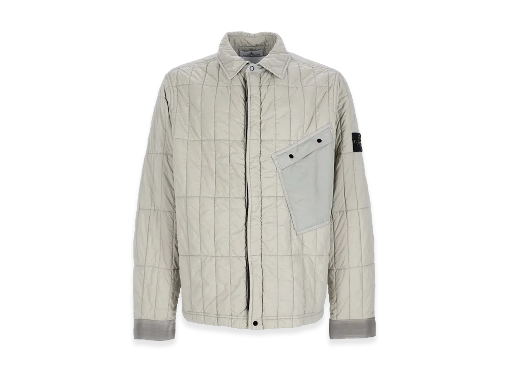 Stone Island Quilted Logo Jacket "Sand"