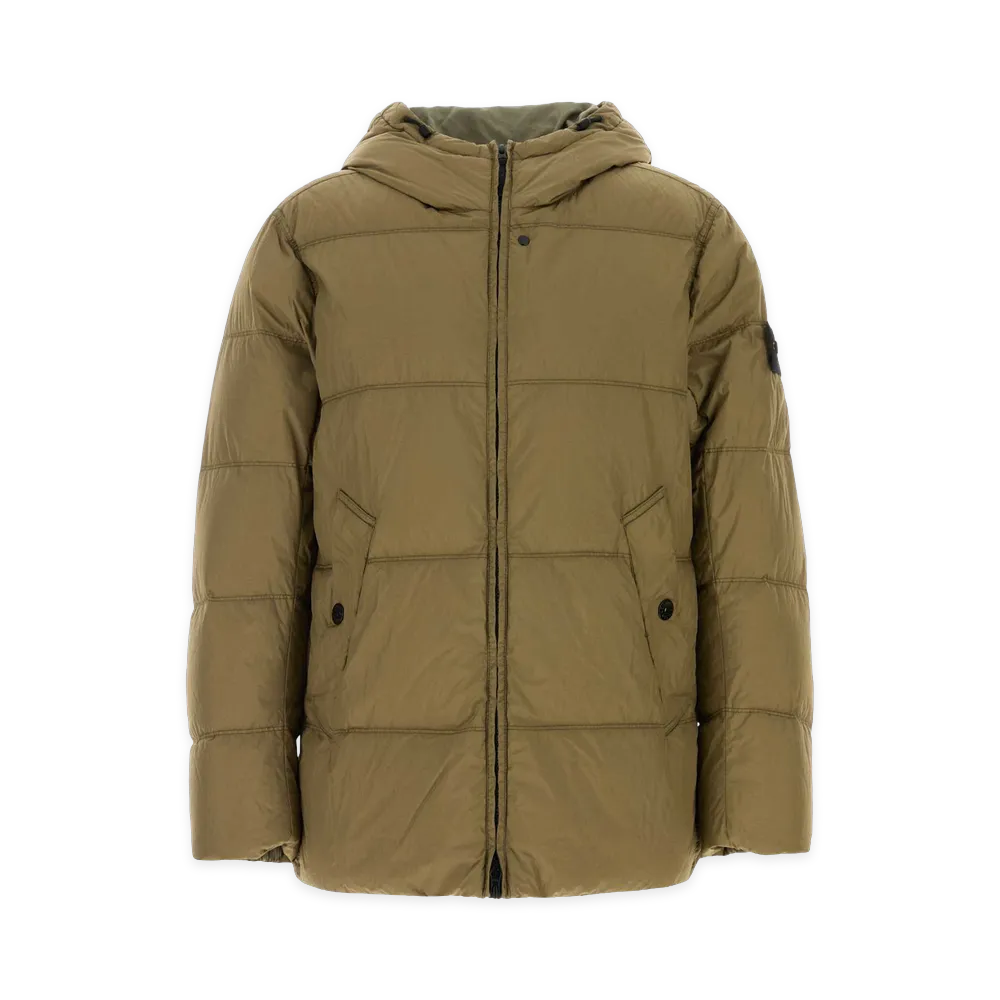 Stone Island Nylon Down Jacket "Army Green"