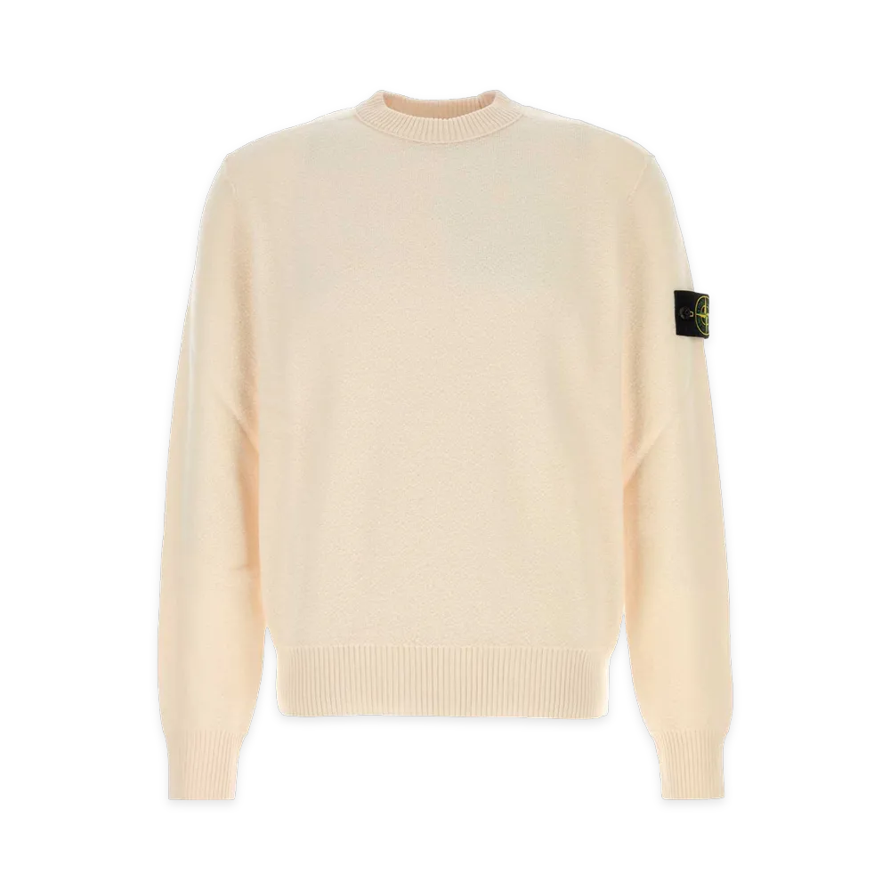 Stone Island Wool Sweater "White/Ivory"