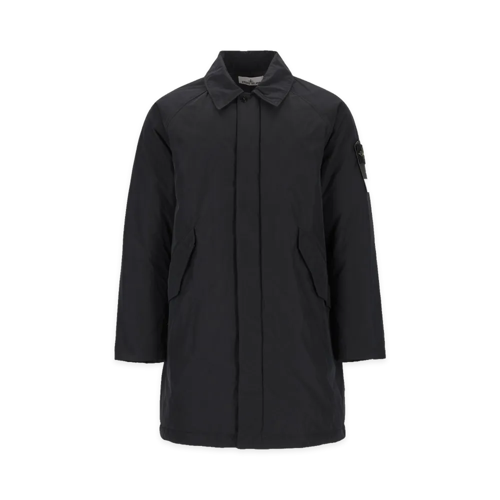 Stone Island Padded Micro Twill Coat "Black"