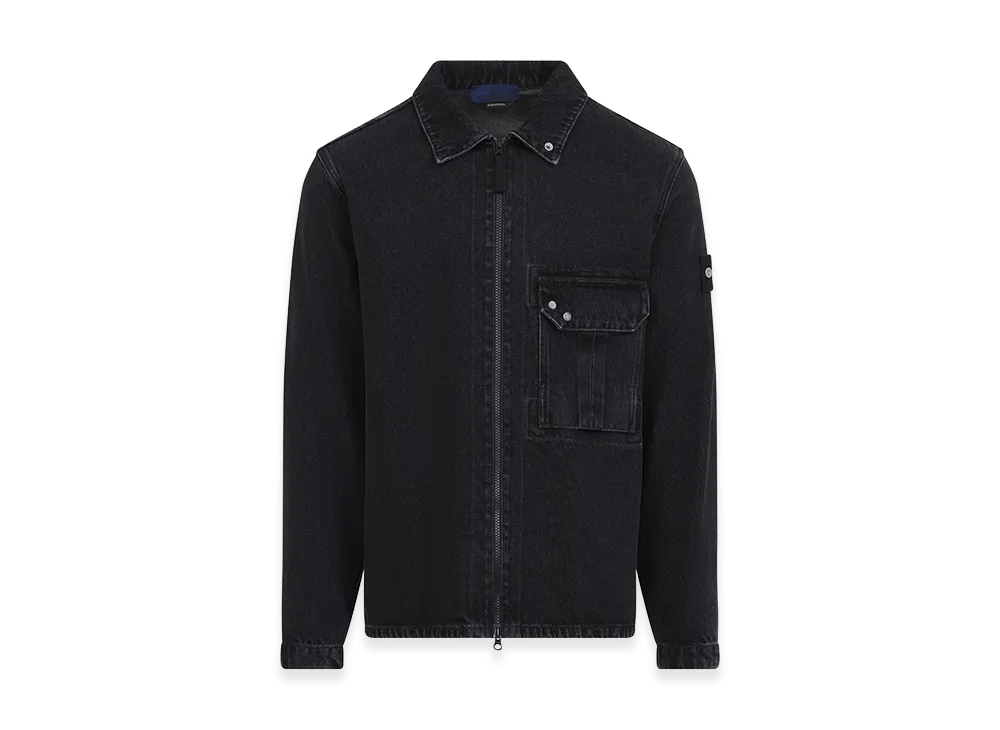 Stone Island Cotton Shirt Jacket "Black Medium"