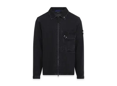 Stone Island Cotton Shirt Jacket "Black Medium"