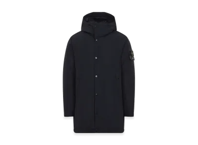 Stone Island Parka Lungo Imbottito Con Antigoccia "Black"