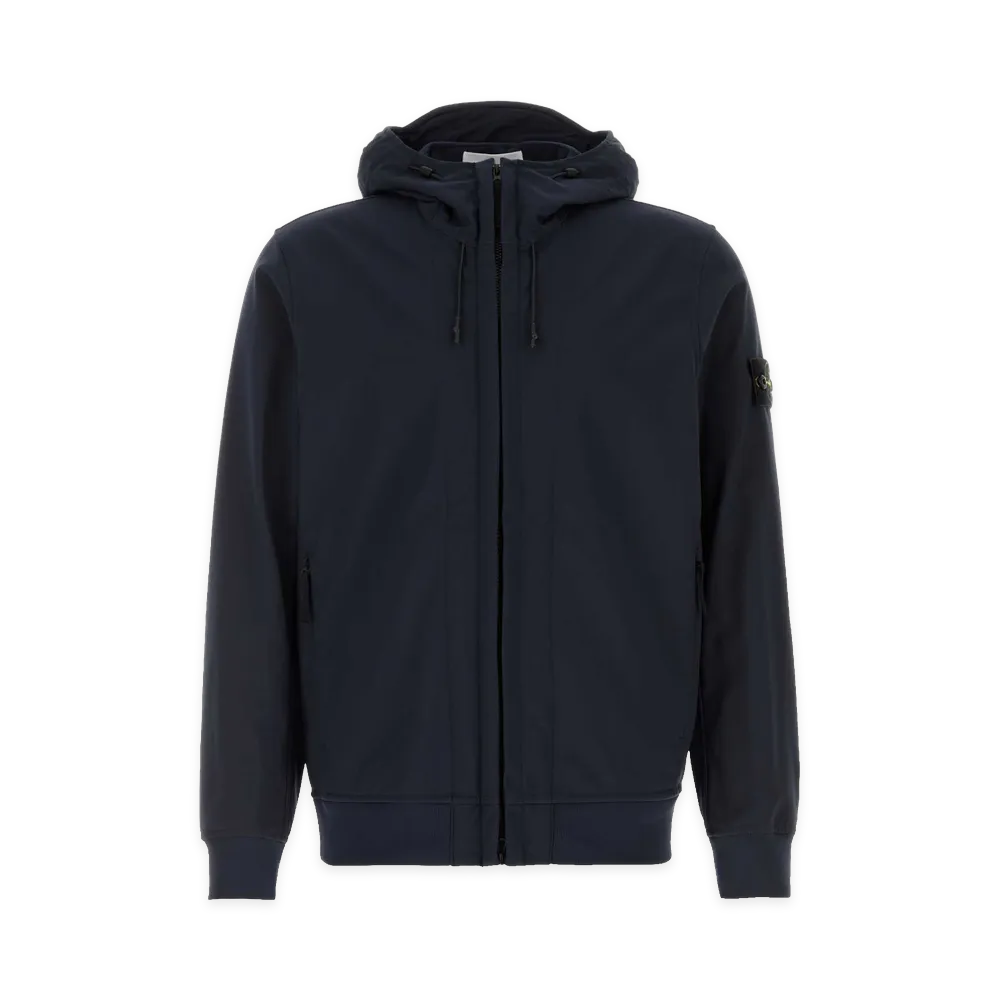 Stone Island Stretch Polyester Jacket "Navy Blue"