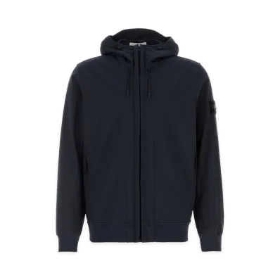 Stone Island Stretch Polyester Jacket "Navy Blue"