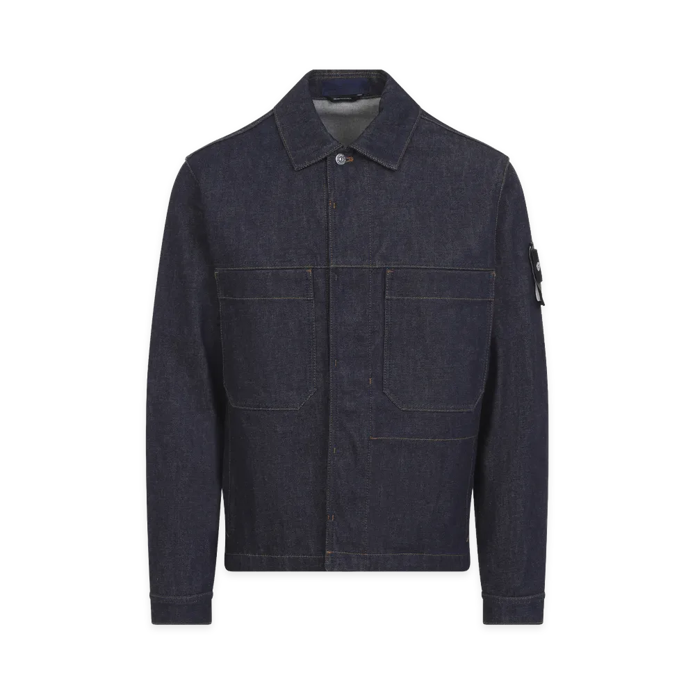 Stone Island Biker Jacket - Raw "Blue"