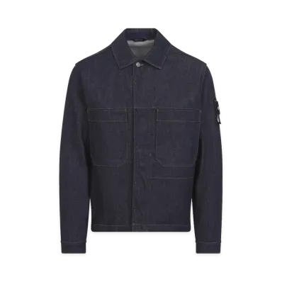 Stone Island Biker Jacket - Raw "Blue"