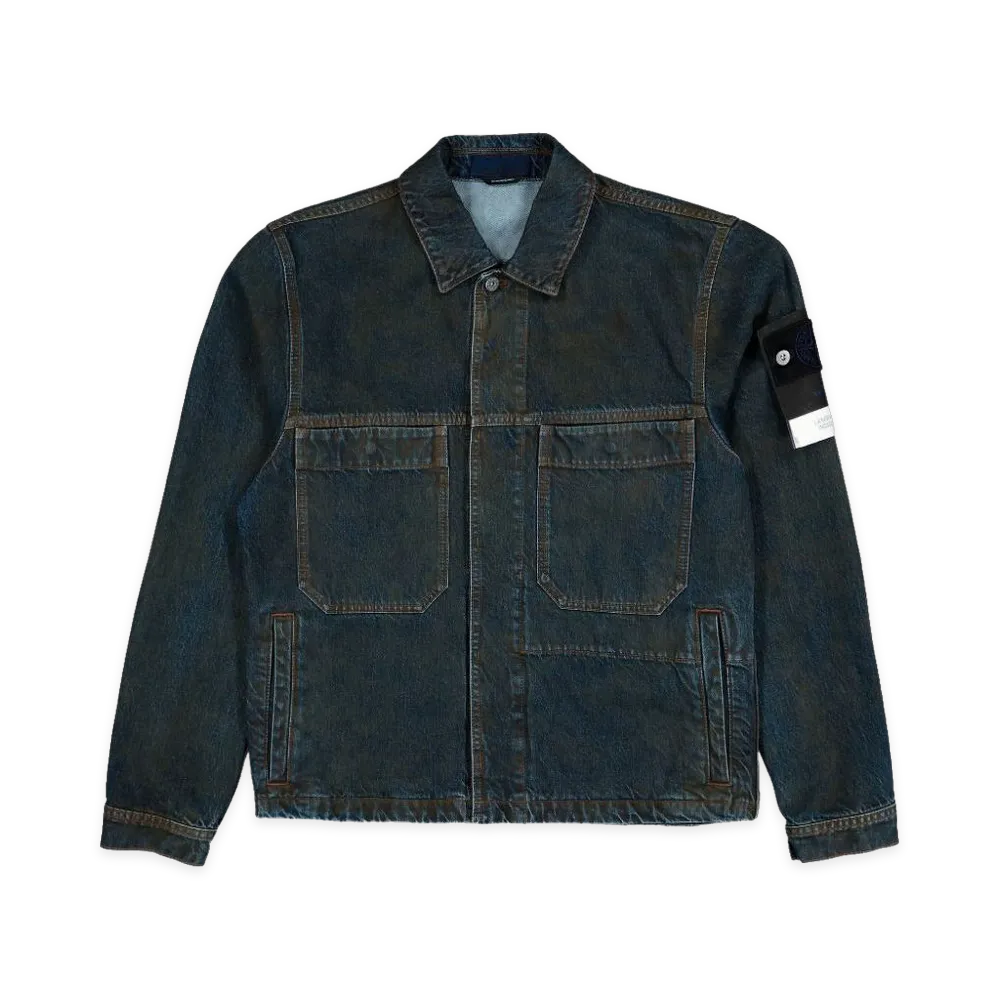 Stone Island Biker Jacket - "Blue/Black"